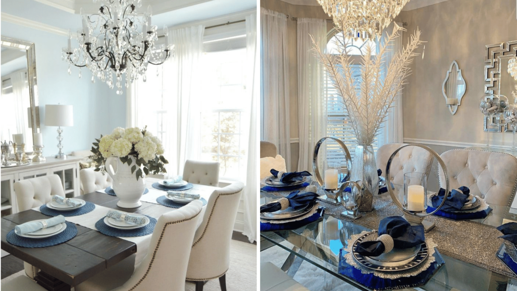 Winter Wonderland Dining Room Colour Combination