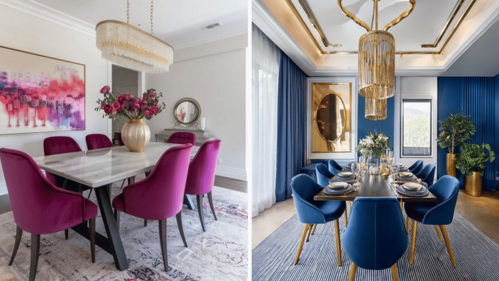 bright dining room colours