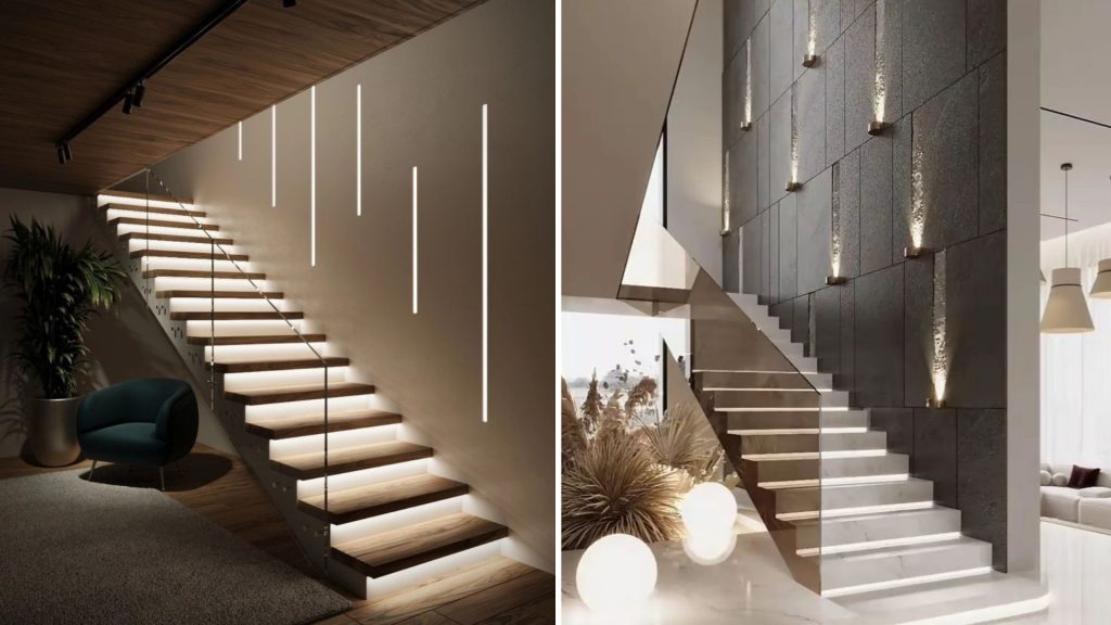 Accent lighting for staircase as per Vastu