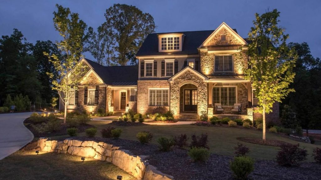 Front Outdoor Ambient Lighting Design for Home
