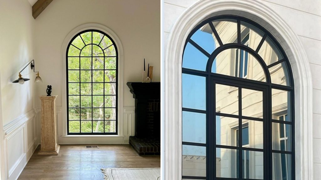 Arched window design for modern homes