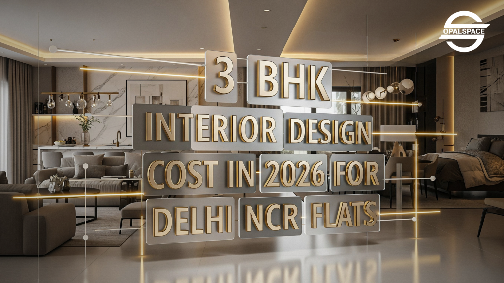 3 BHK flats interior design cost