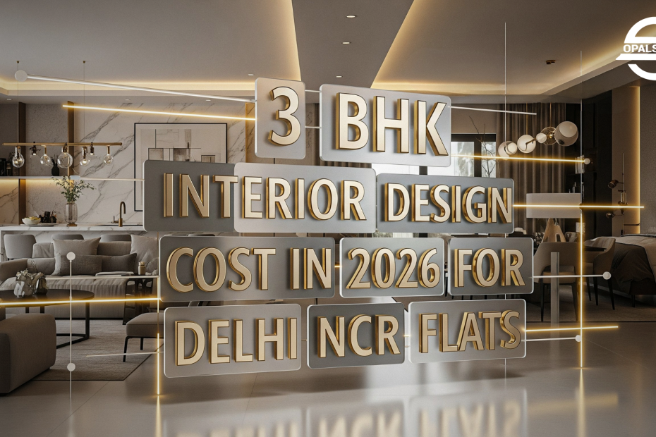 3 BHK flats interior design cost
