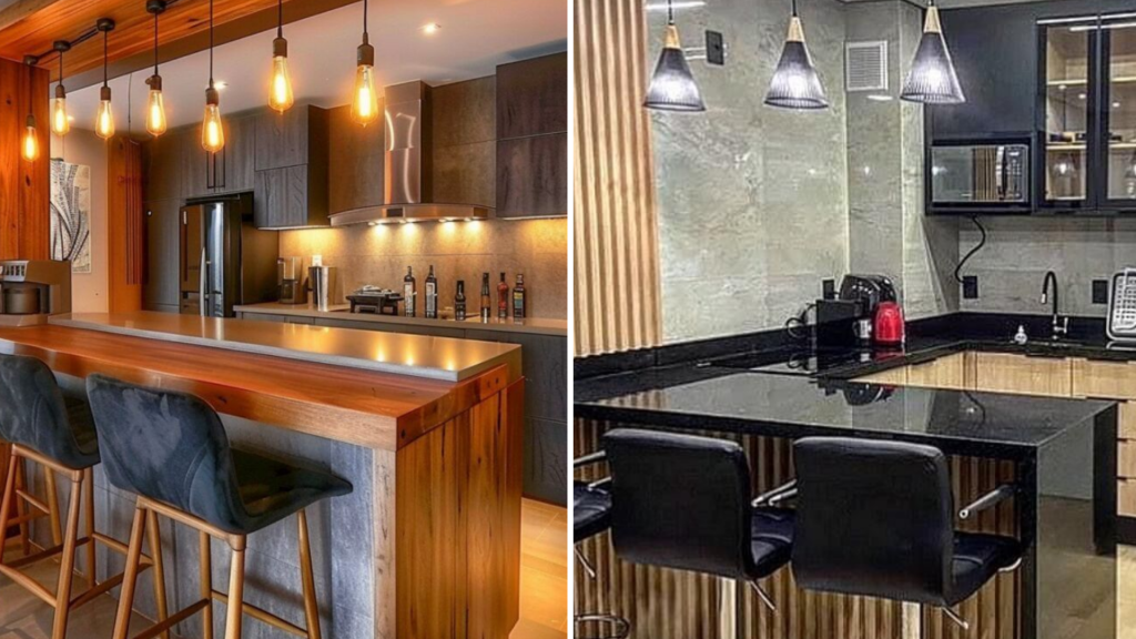 Bar Style Kitchen Counter Design