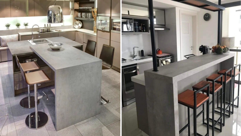 Concrete Materials for Breakfast Counter