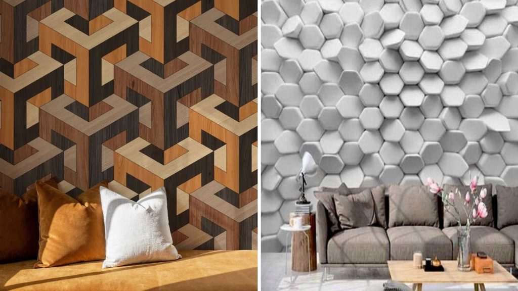 Optical Illusion Wall texture design