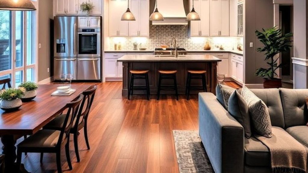 Built-In Material for Continuous Flooring