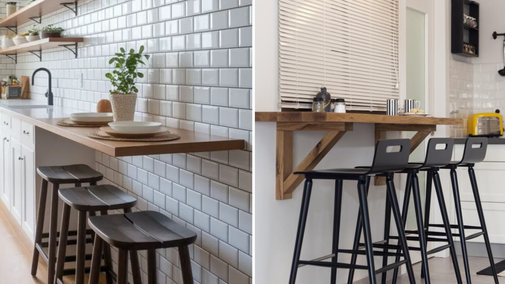 Floating Breakfast Counter Design