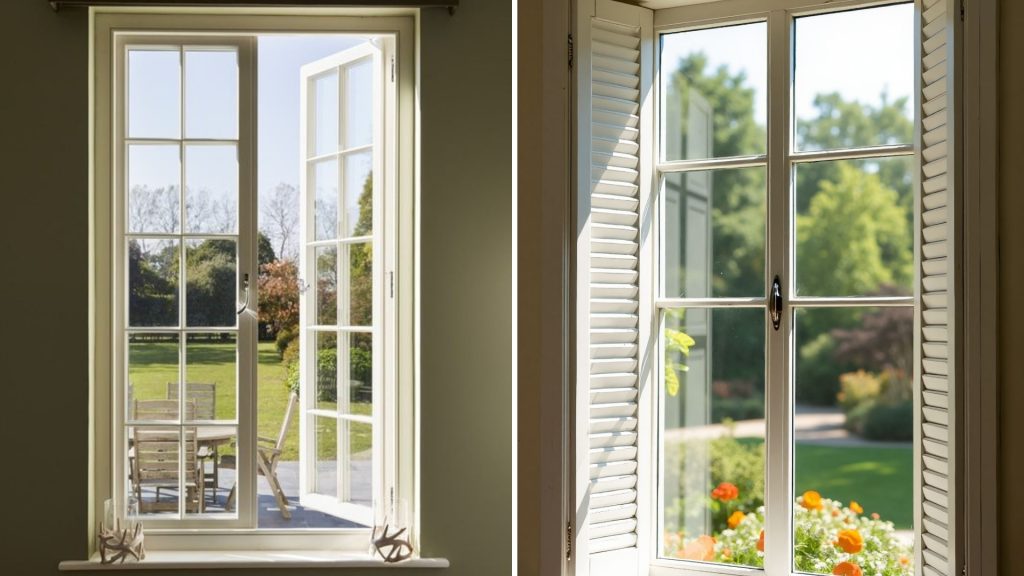 Elegant French window design for home