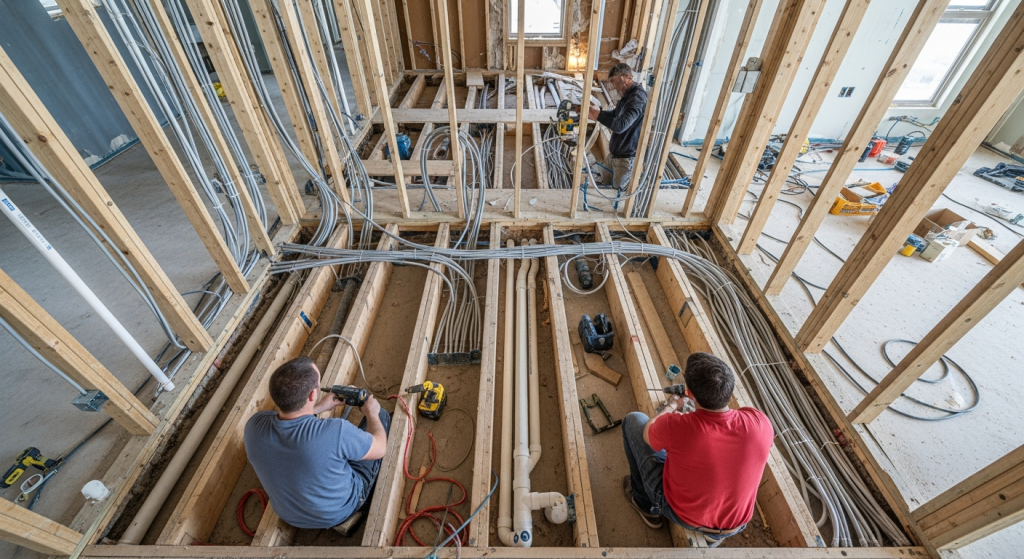 Electrical & Plumbing Rough-In