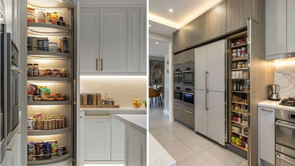 Vertical Kitchen Storage in Kitchen