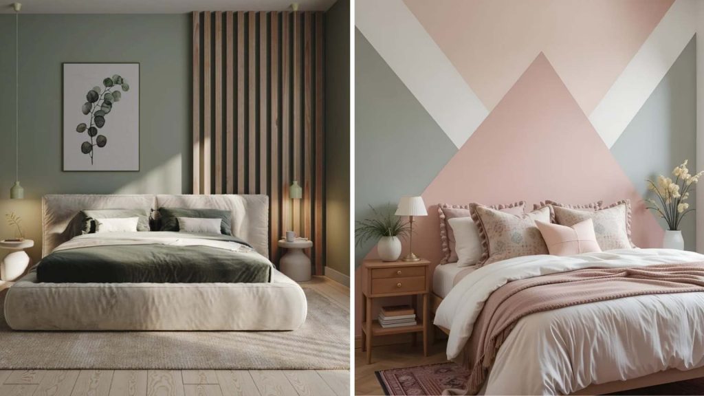 Bedroom Wall Design Ideas with Paint