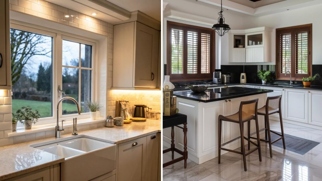 Modern kitchen window design ideas