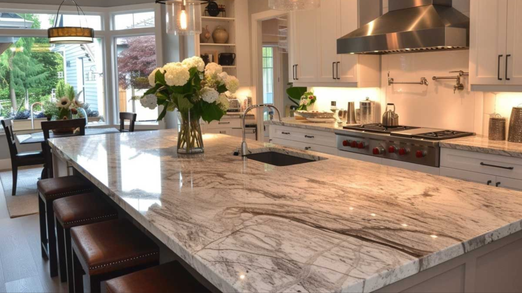 Stone Material for Breakfast Counter design