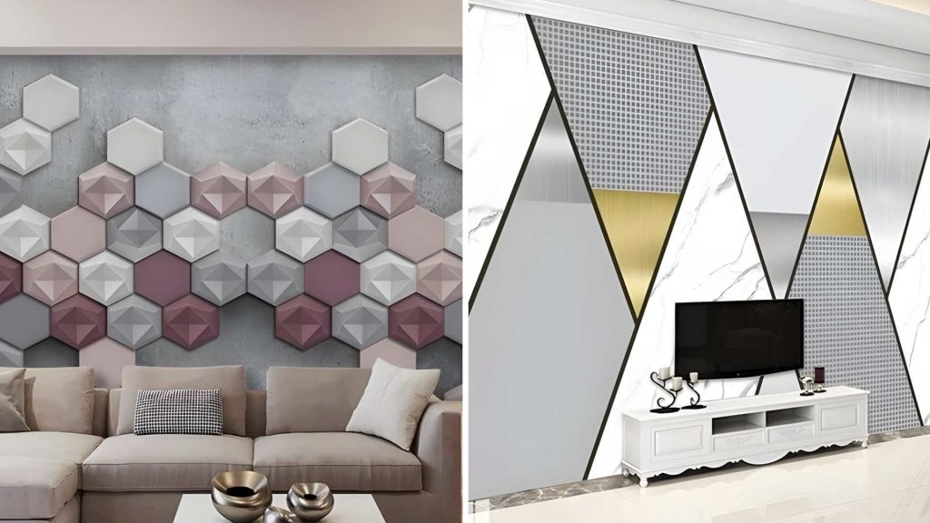 Geometric and layered patterns