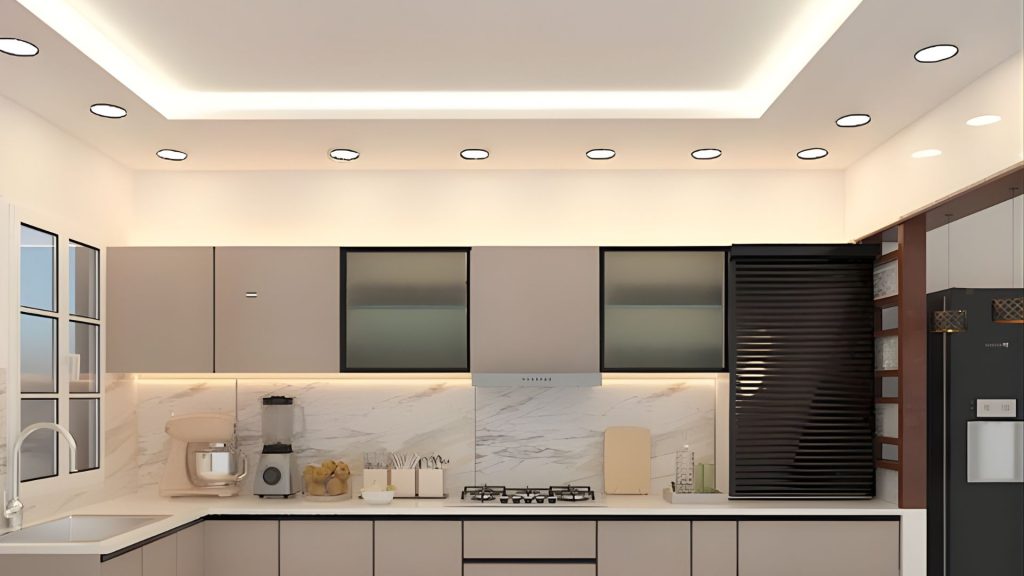 Open Kitchen Ceiling Design
