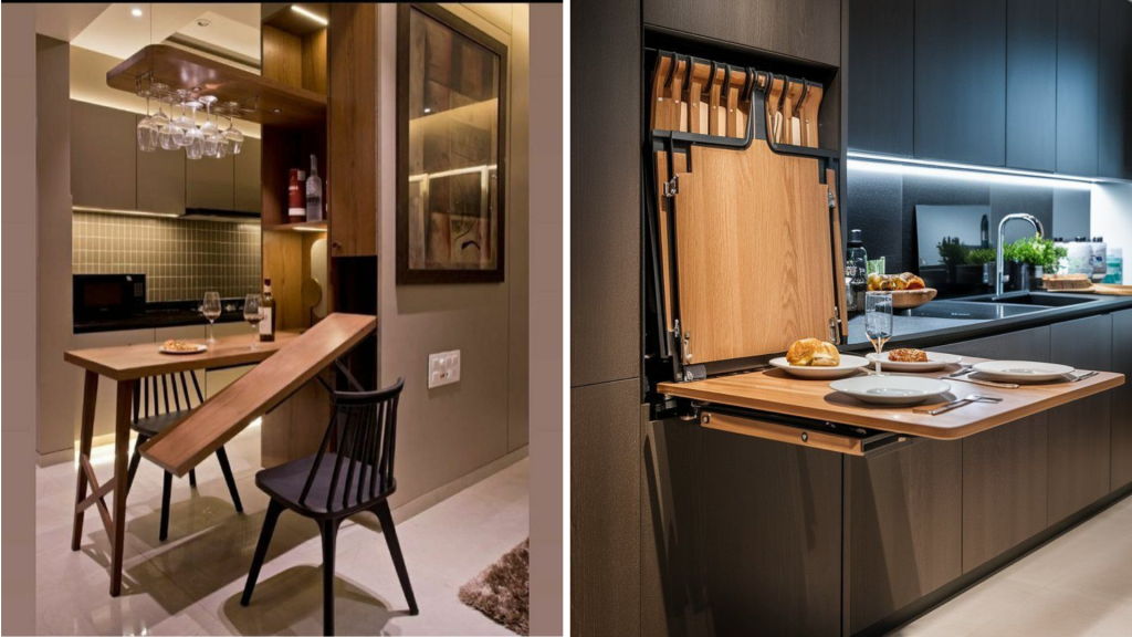 Partition Breakfast Counter Design