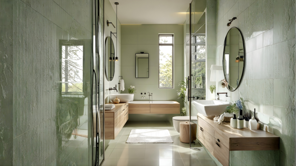 Neutral Bathroom Paint Colours for Spa Interior