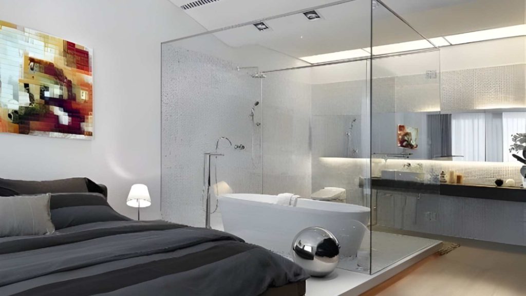A Modern Bathroom in a Box of Glass