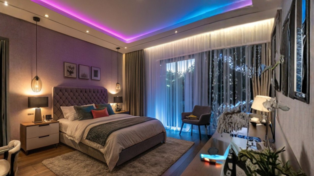 Smart Lighting for Bachelor Bedroom Design
