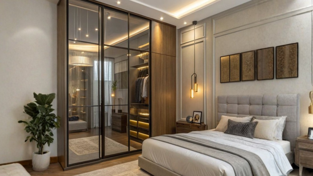 Mirrored Wardrobe Design