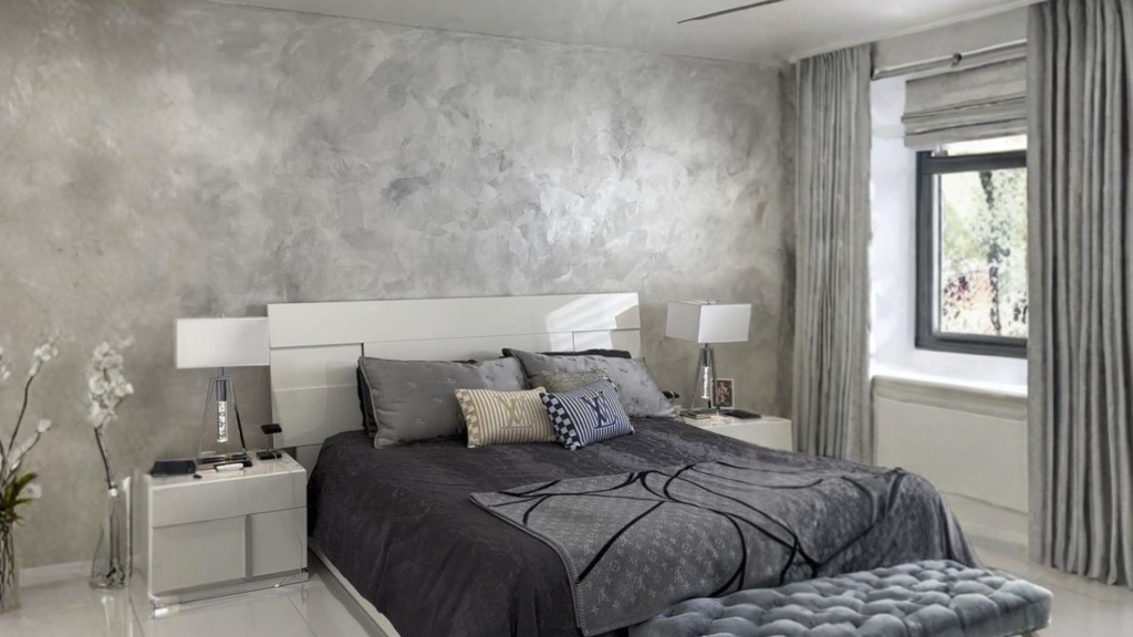 Bedroom Texture Wall Design