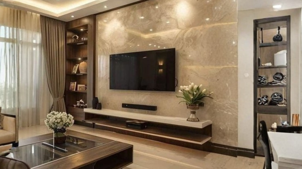 Wall-Mounted TV Unit Design