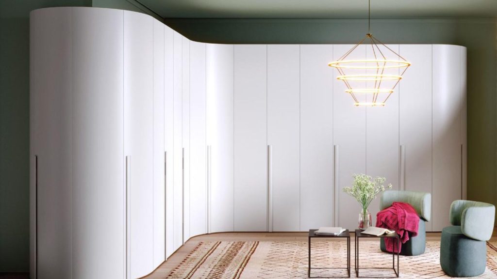 Curved Wall Wardrobe Designs