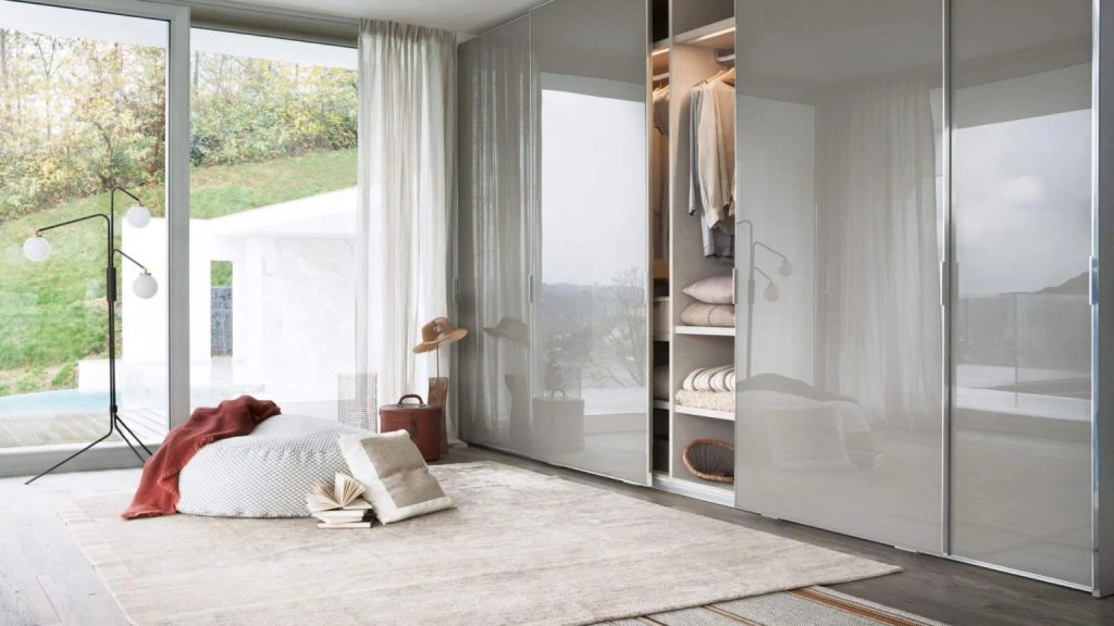 Frosted Glass Wardrobe Design