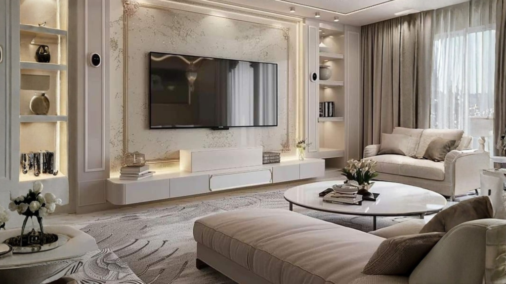 TV Unit Wall Design for Living Room