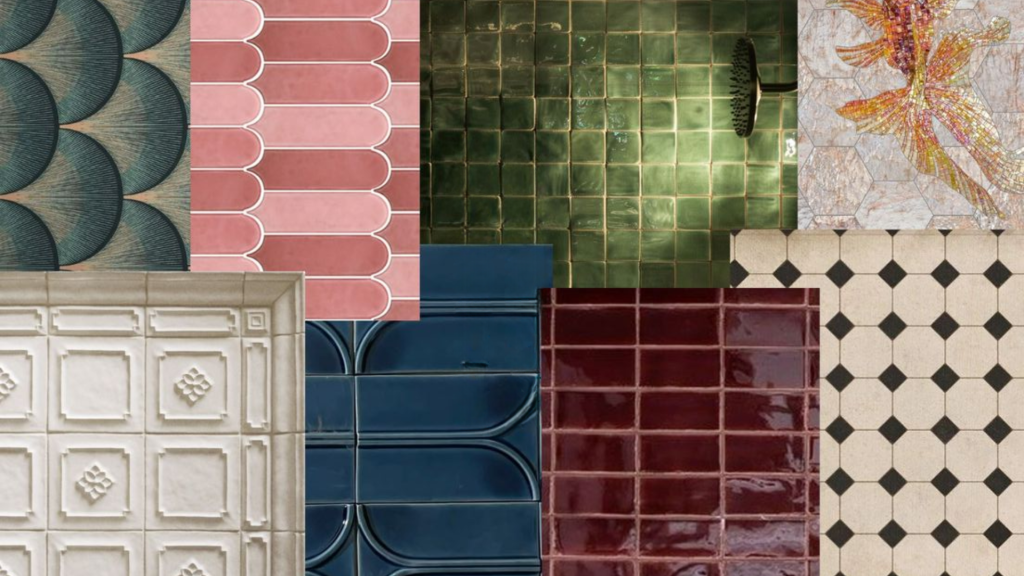 Bathroom Interior with Stylish Tiles