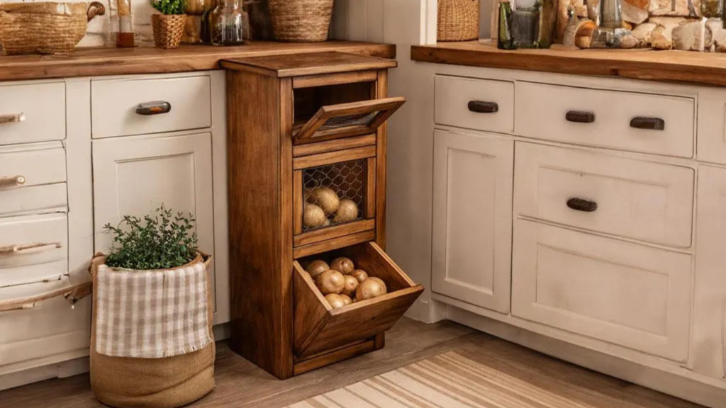 Wooden Kitchen Shelves