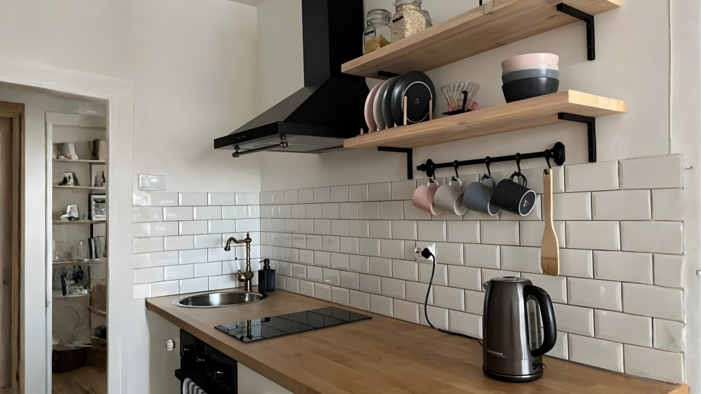 Kitchen Appliance Shelf Station