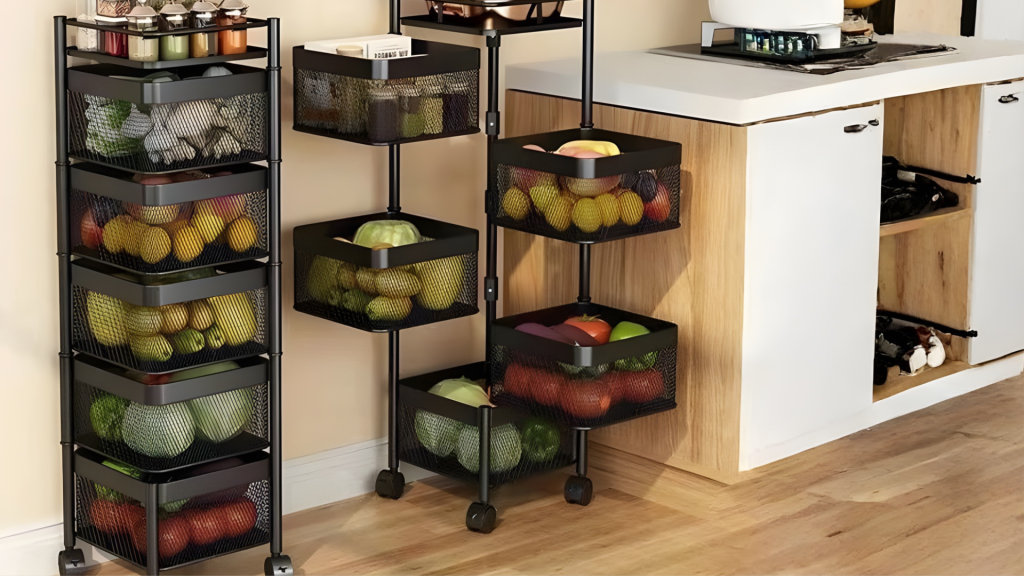 Tiered Kitchen Storage Shelves