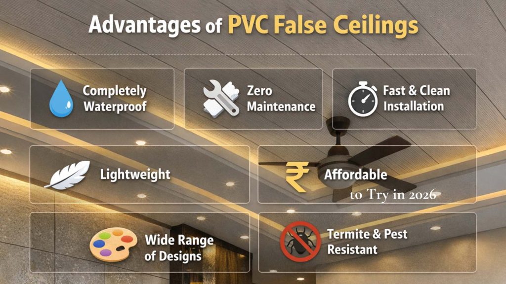 Advantages of PVC False Ceilings