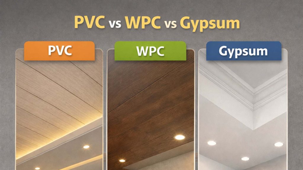 PVC vs WPC vs Gypsum