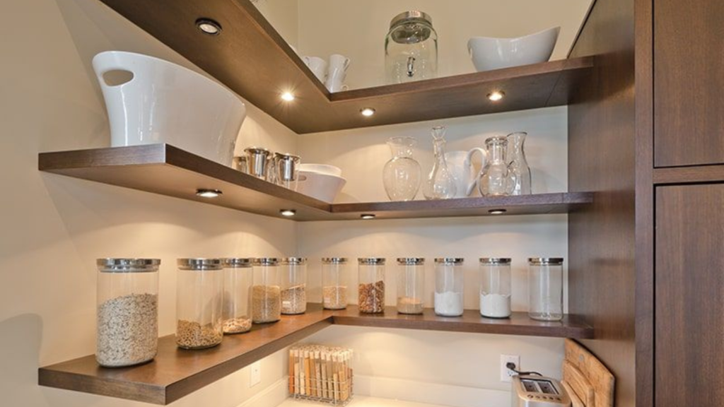 Corner Kitchen Storage Shelves