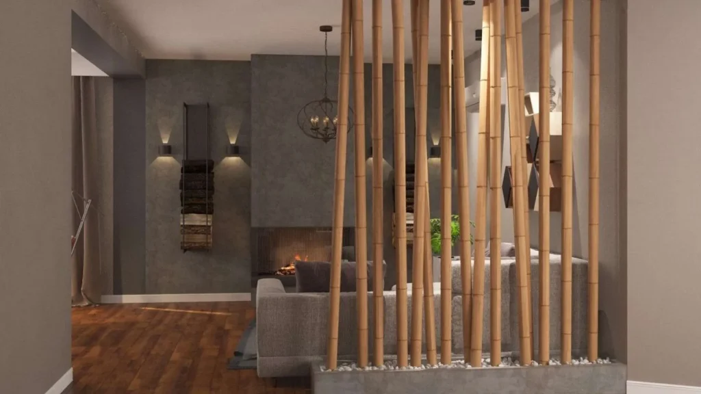 Bamboo Living Room Divider