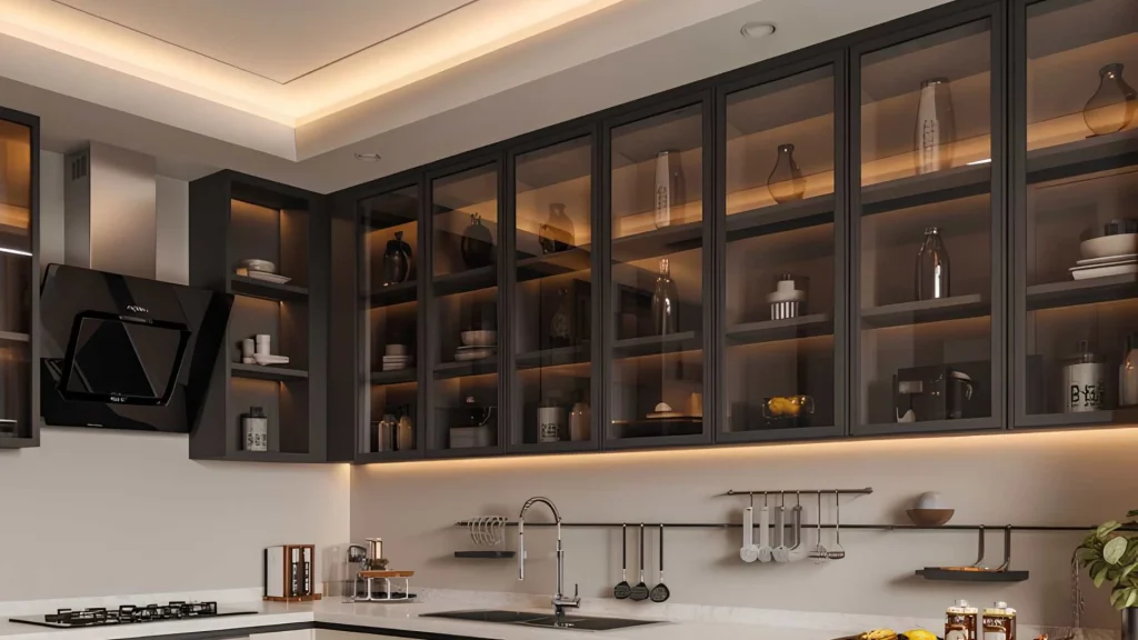 Kitchen Glass Cabinet Design