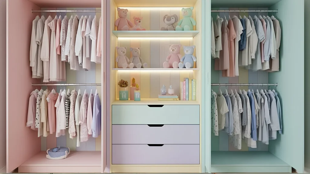 Open Shelf Kids Wardrobe